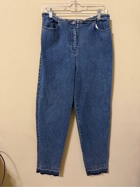 Jones Jeans 10 High-Rise Slim Tapered Women’s Jeans y2k retro stretch skull